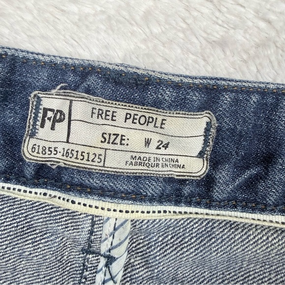 Free People Button Fly High Rise Shorts - Picture 3 of 7